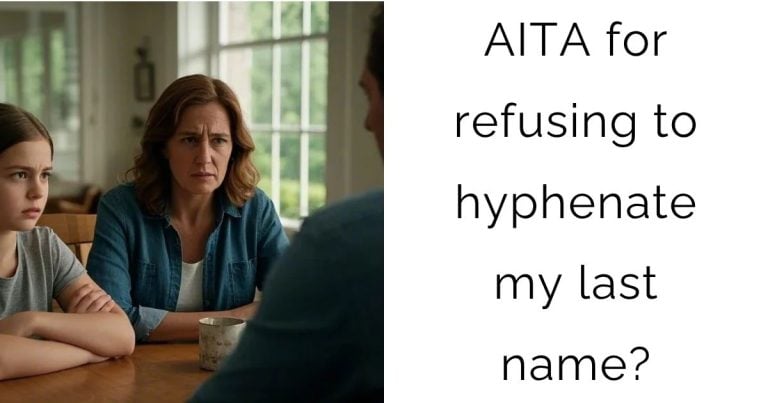 AITA for refusing to hyphenate my last name?
