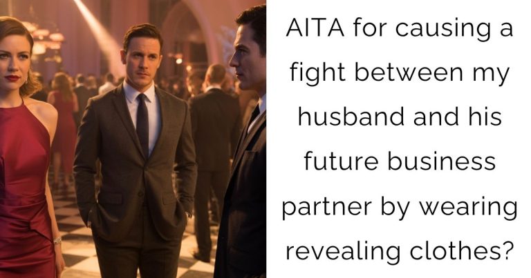 AITA for causing a fight between my husband and his future business partner by wearing revealing clothes?