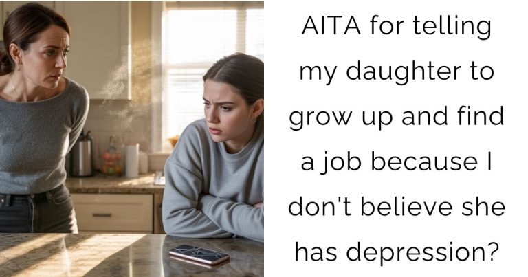 AITA for telling my daughter to grow up and find a job because I don’t believe she has depression?