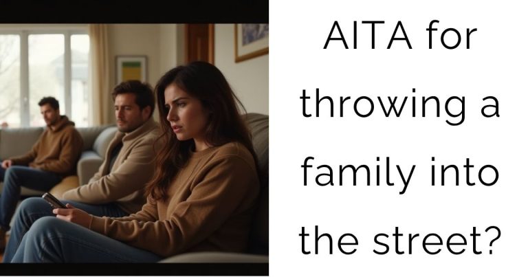AITA for throwing a family into the street?