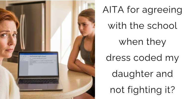 AITA for agreeing with the school when they dress coded my daughter and not fighting it?