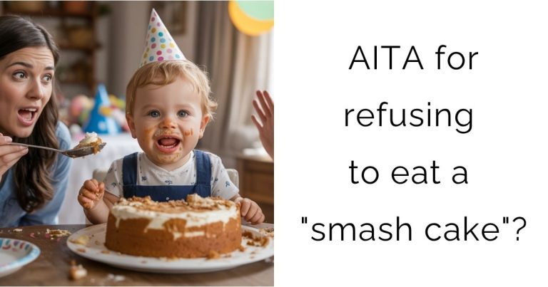AITA for refusing to eat a “smash cake”?
