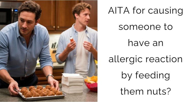 AITA for causing someone to have an allergic reaction by feeding them nuts?