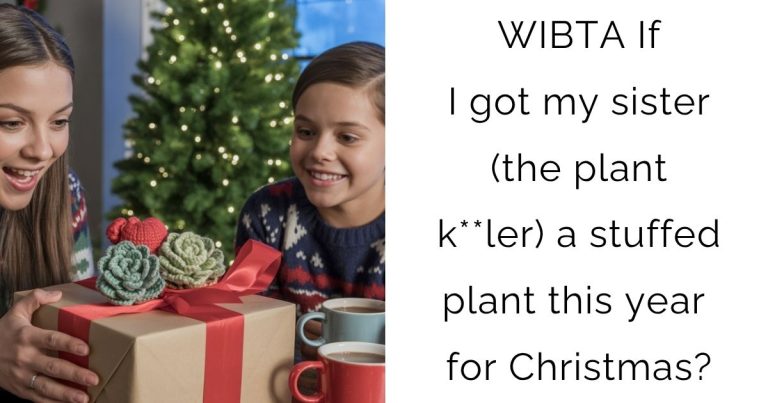 WIBTA If I got my sister (the plant k**ler) a stuffed plant this year for Christmas?