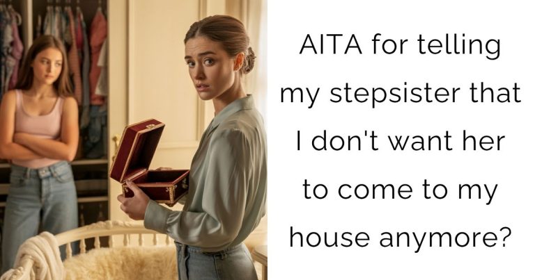 AITA for telling my stepsister that I don’t want her to come to my house anymore?