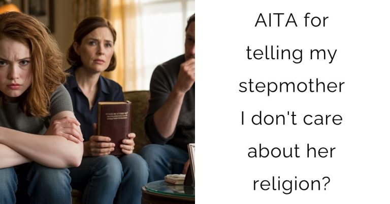 AITA for telling my stepmother I don’t care about her religion?