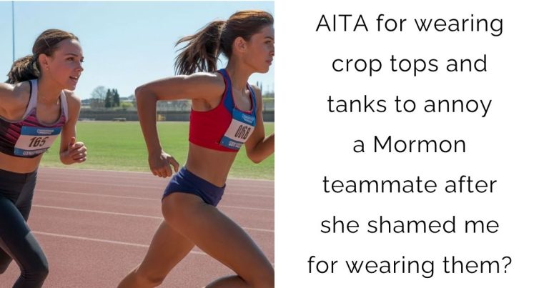 AITA for wearing crop tops and tanks to annoy a Mormon teammate after she shamed me for wearing them?