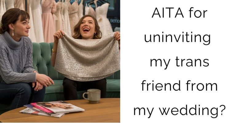 AITA for uninviting my trans friend from my wedding?