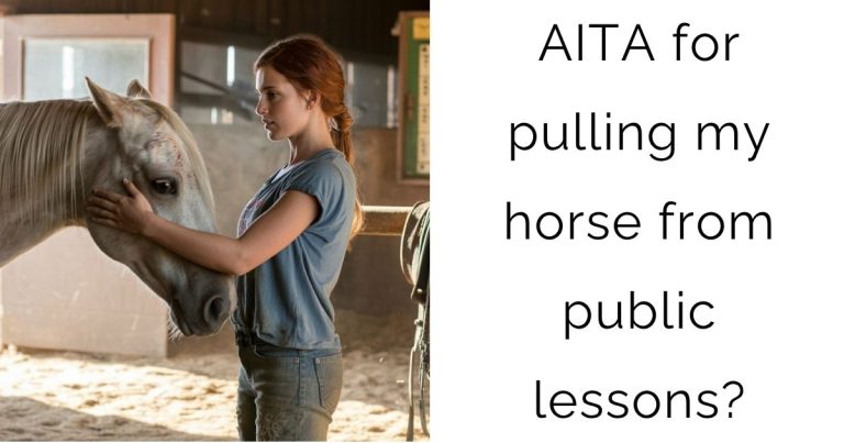 AITA for pulling my horse from public lessons?