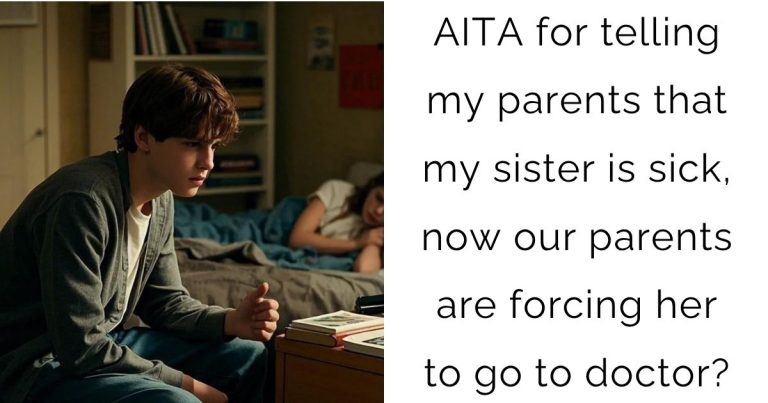 AITA for telling my parents that my sister is sick, now our parents are forcing her to go to doctor?