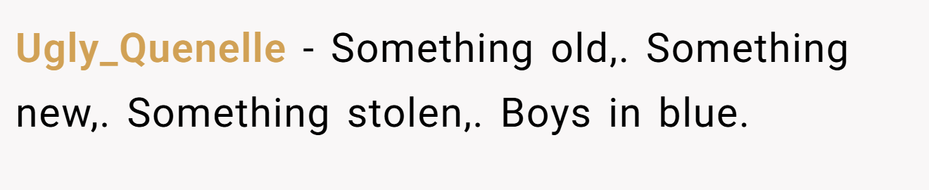 Ugly_Quenelle − Something old,. Something new,. Something stolen,. Boys in blue.