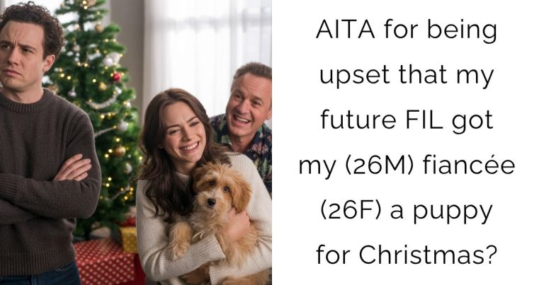 AITA for being upset that my future FIL got my (26M) fiancée (26F) a puppy for Christmas?