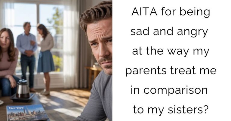 AITA for being sad and angry at the way my parents treat me in comparison to my sisters?