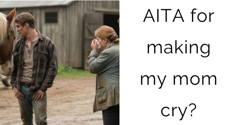 AITA for making my mom cry?