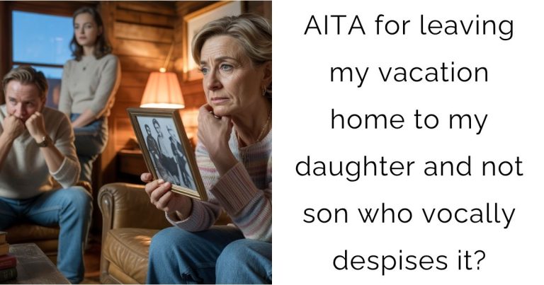 AITA for leaving my vacation home to my daughter and not son who vocally despises it?
