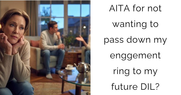 AITA for not wanting to pass down my enggement ring to my future DIL?