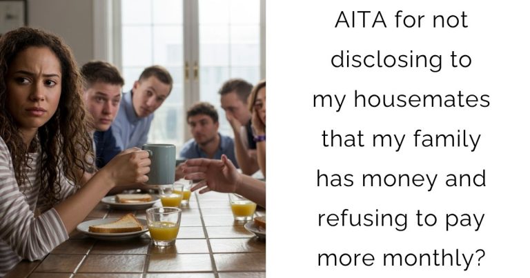 AITA for not disclosing to my housemates that my family has money and refusing to pay more monthly?