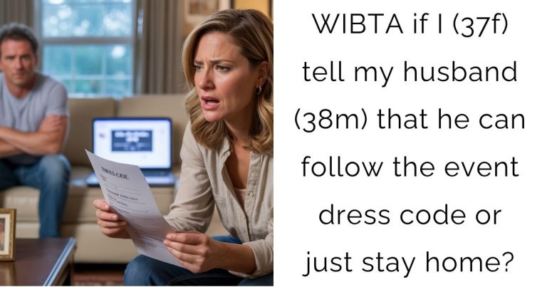 WIBTA if I (37f) tell my husband (38m) that he can follow the event dress code or just stay home?