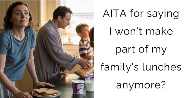 AITA for saying I won’t make part of my family’s lunches anymore?