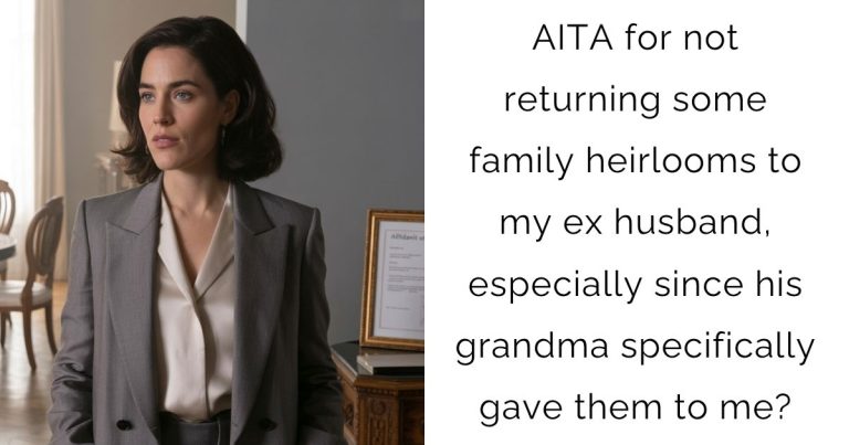 AITA for not returning some family heirlooms to my ex husband, especially since his grandma specifically gave them to me?