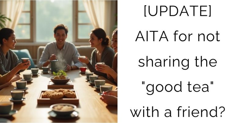 [UPDATE] AITA for not sharing the “good tea” with a friend?