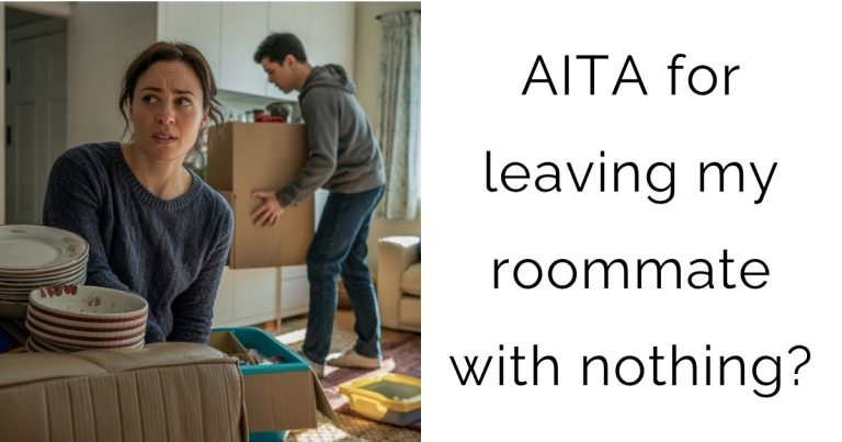 AITA for leaving my roommate with nothing?