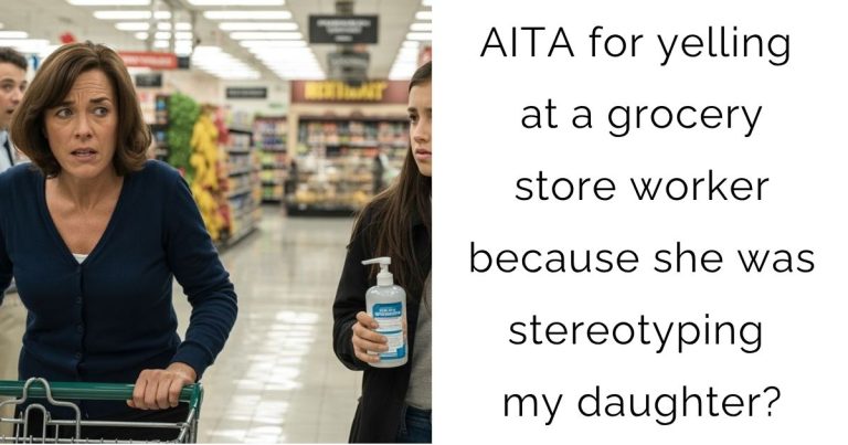 AITA for yelling at a grocery store worker because she was stereotyping my daughter?