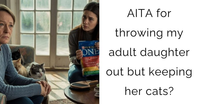 AITA for throwing my adult daughter out but keeping her cats?