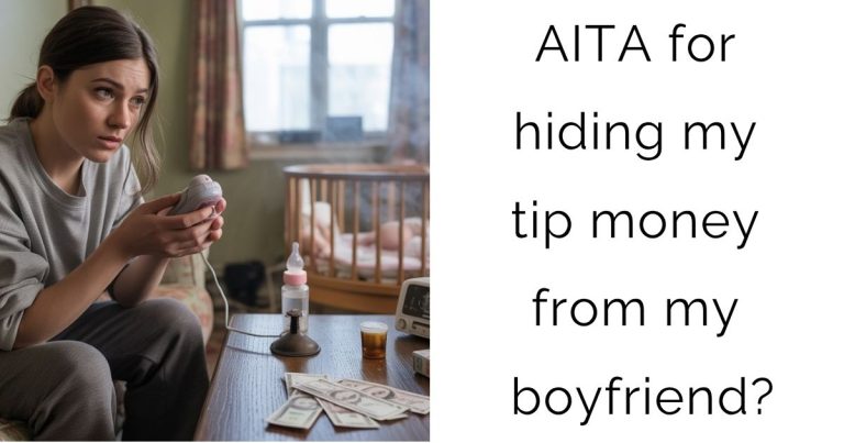 AITA for hiding my tip money from my boyfriend?