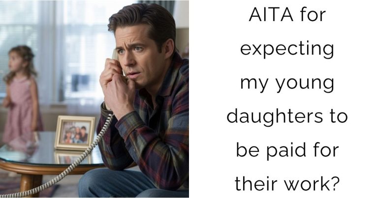 AITA for expecting my young daughters to be paid for their work?