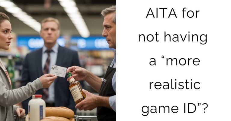 AITA for not having a “more realistic game ID”?