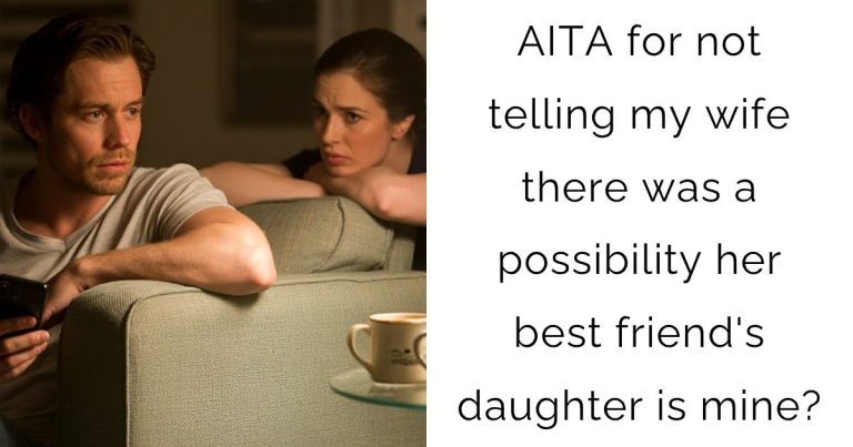 AITA for not telling my wife there was a possibility her best friend’s daughter is mine?