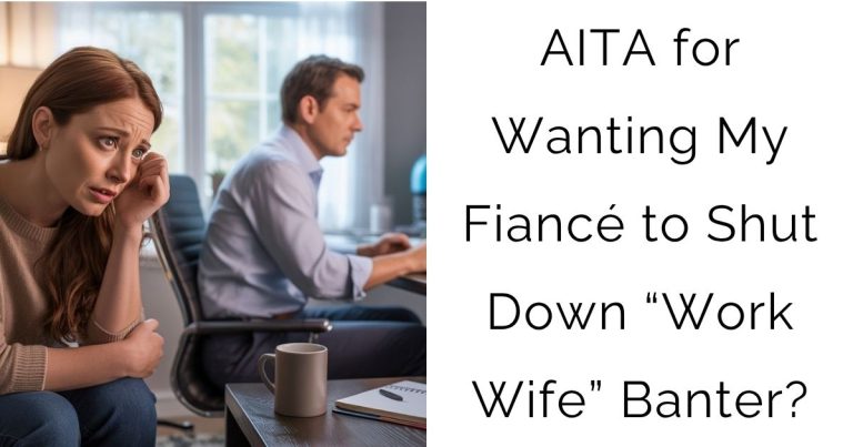 AITA for Wanting My Fiancé to Shut Down “Work Wife” Banter?