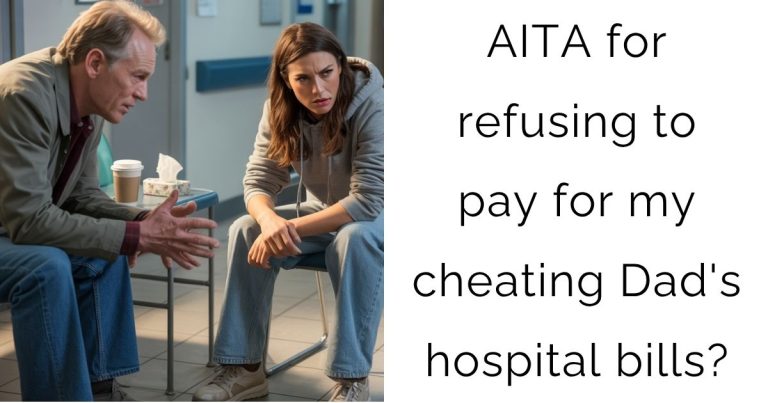 AITA for refusing to pay for my cheating Dad’s hospital bills?