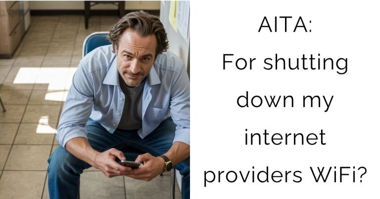 AITA: For shutting down my internet providers WiFi?
