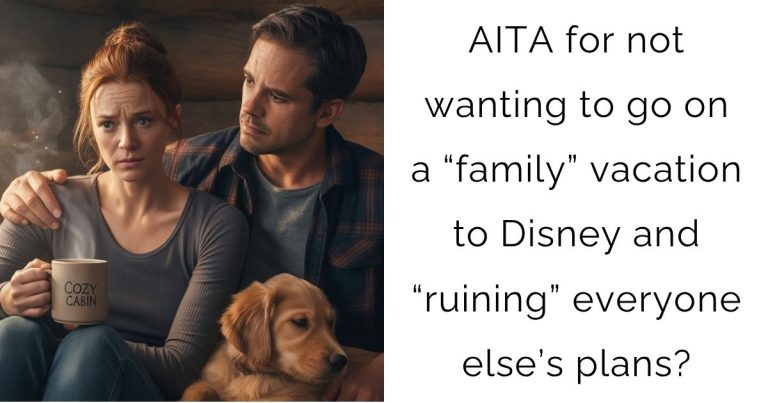 AITA for not wanting to go on a “family” vacation to Disney and “ruining” everyone else’s plans?