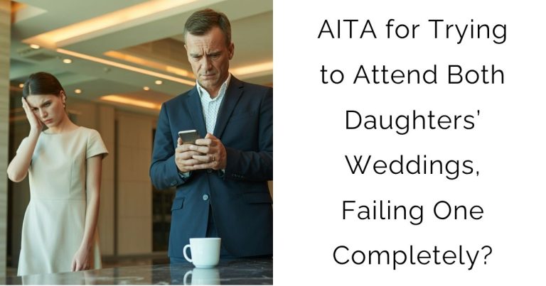 AITA for Trying to Attend Both Daughters’ Weddings, Failing One Completely?