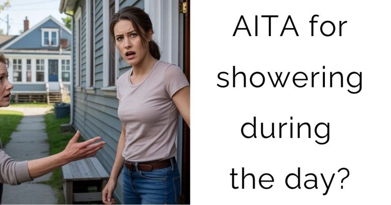 AITA for showering during the day?