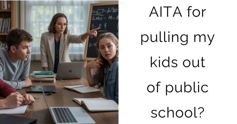 AITA for pulling my kids out of public school?