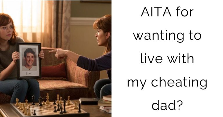 AITA for wanting to live with my cheating dad?