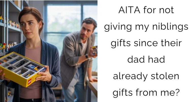 AITA for not giving my niblings gifts since their dad had already stolen gifts from me?