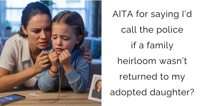 AITA for saying I’d call the police if a family heirloom wasn’t returned to my adopted daughter?