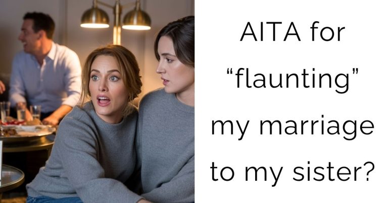AITA for “flaunting” my marriage to my sister?