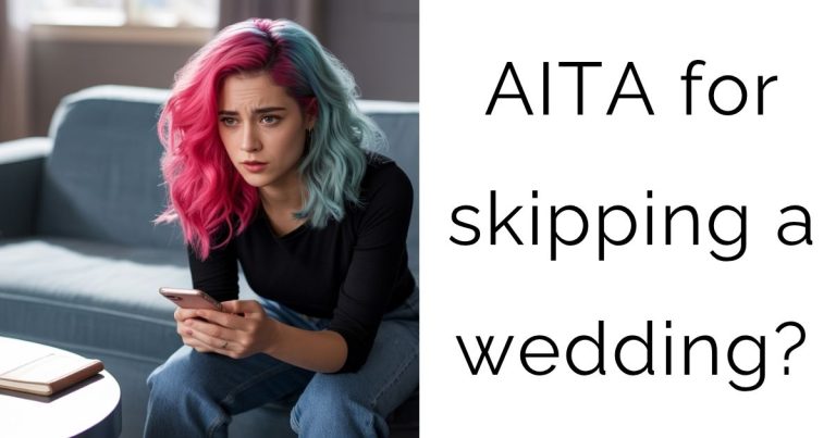 AITA for skipping a wedding?