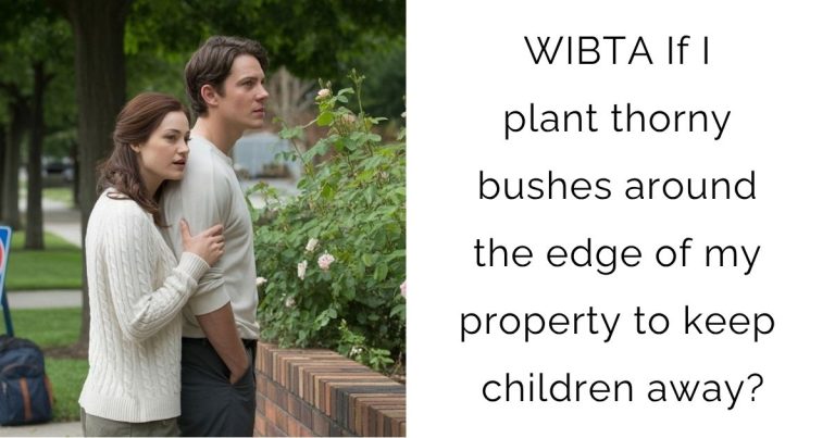 WIBTA If I plant thorny bushes around the edge of my property to keep children away?