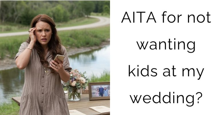 AITA for not wanting kids at my wedding?
