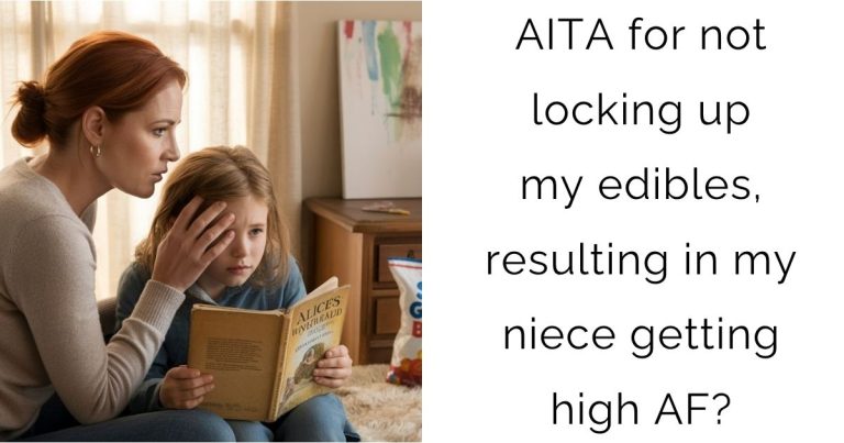 AITA for not locking up my edibles, resulting in my niece getting high AF?