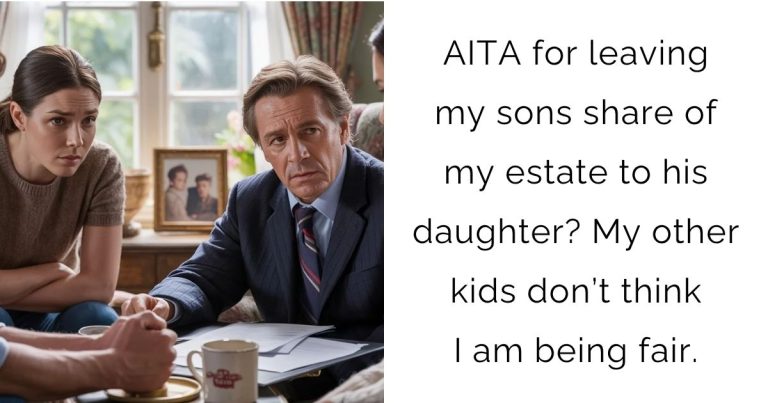 AITA for leaving my sons share of my estate to his daughter? My other kids don’t think I am being fair.
