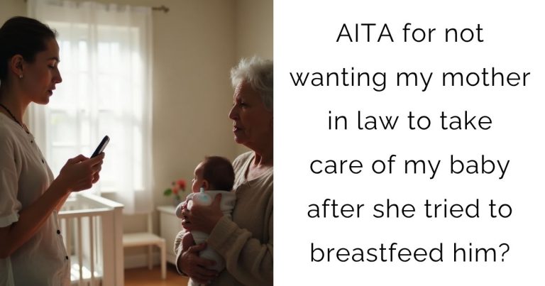 AITA for not wanting my mother in law to take care of my baby after she tried to breastfeed him?