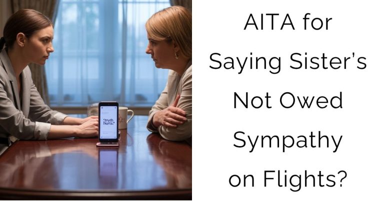 AITA for Saying Sister’s Not Owed Sympathy on Flights?